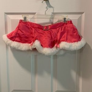 Victorias Secret pink Christmas lingerie skirt